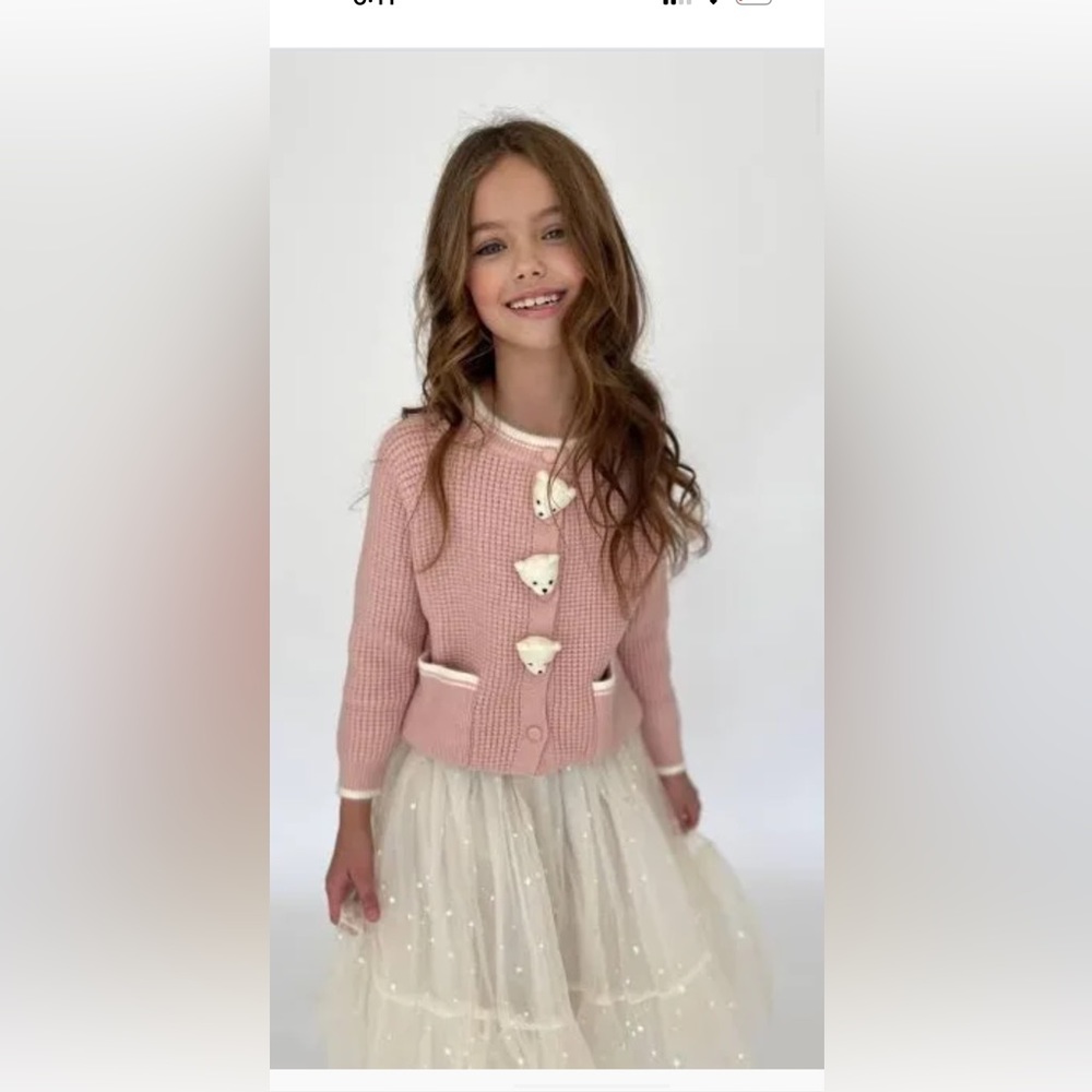 Lola + The boys sparkle and dream midi skirt